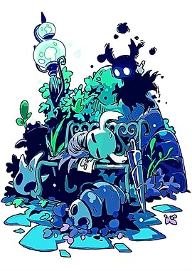 Hollow Knight Resting Bench Scene