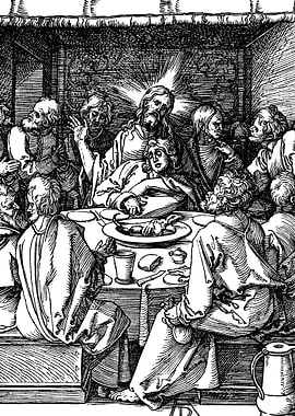 The Last Supper Albrecht Durer Engraving