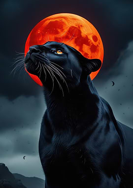 Black Panther and Blood Moon