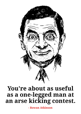 Mr. Bean Quote Portrait