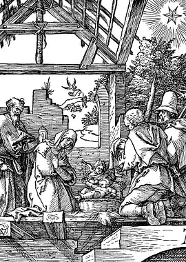 The Nativity Albrecht Durer Engraving