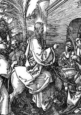 Christ's Entry into Jerusalem Albrecht Durer Engraving