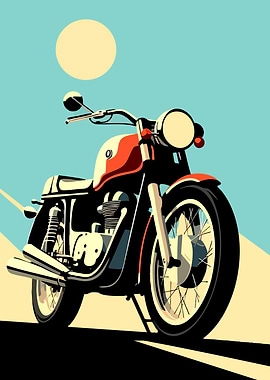 Vintage Motorcycle Art