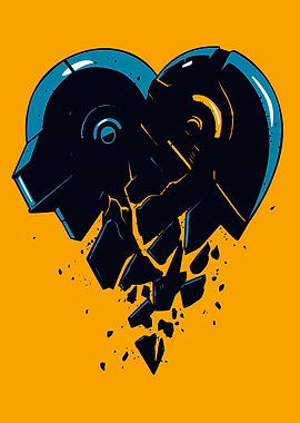 Broken Heart Robot Heads