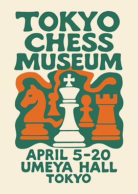 Tokyo Chess Museum Poster