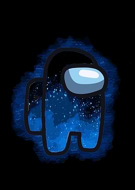 Among Us Character with Galaxy Fill