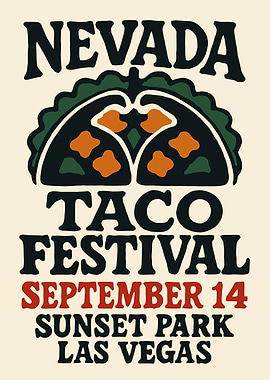 Nevada Taco Festival Poster