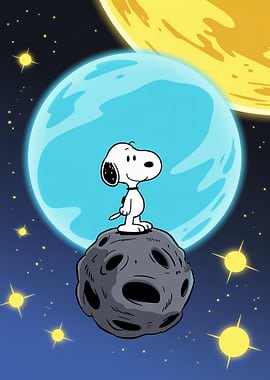 Snoopy on the Moon
