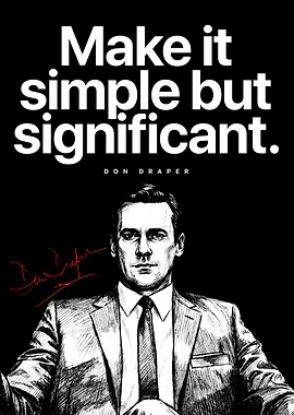 Finance Business Quote Poster – Make It Simple but Significant