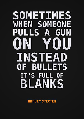 Harvey Specter Quote Text Art