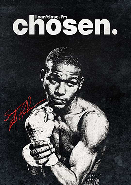 Inspirational Boxing Poster – I Can’t Lose, I’m Chosen