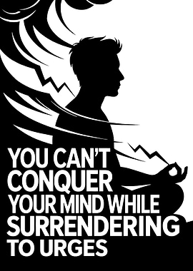 Conquer Your Mind - Motivational Art