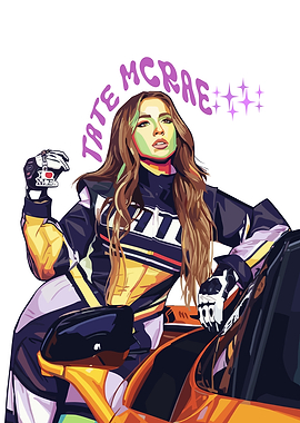 Tate Mcrae Racing Portrait