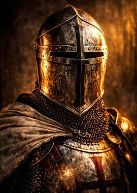 Crusader Knight in Full Armor