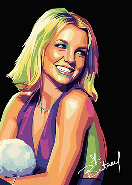 Britney Spears Pop Art Portrait