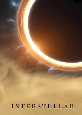 Interstellar Black Hole Digital Art