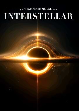 Interstellar Movie Poster Black Hole