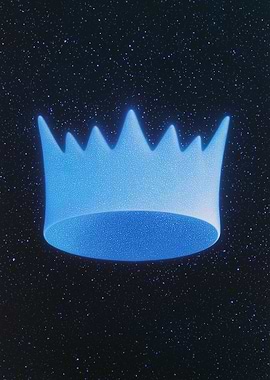 Blue Crown in Starry Space