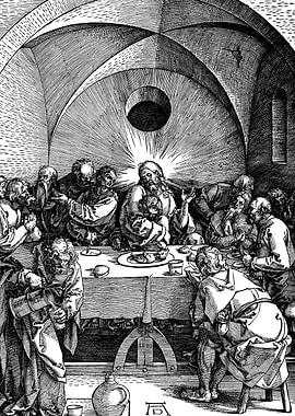 The Last Supper Albrecht Durer Engraving