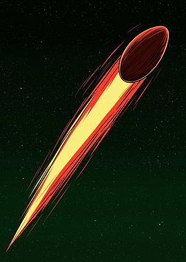 Football Comet in Space