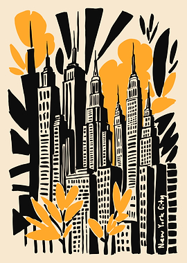 New York Cityscape Art Print