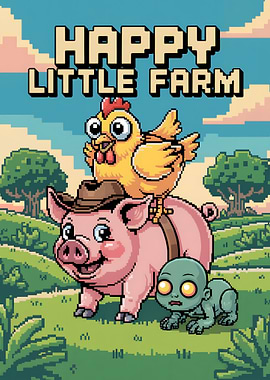 Happy Little Farm Pixel Art