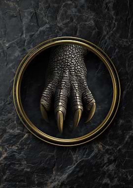 Dragon Claw in Golden Circle Frame