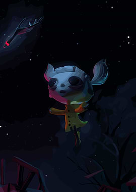 Stylized Creature in Dark Fantasy Setting