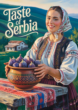 Taste of Serbia: Woman with Figs