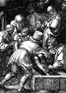 Entombment of Christ Albrecht Durer Engraving