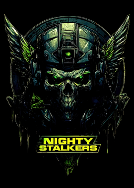 Nighty Stalkers Skull Graphic