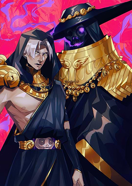Hades Game Characters Thanatos and Zagreus