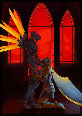 Robotic characters in a church setting