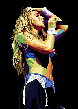 Tate McRae Pop Art Style