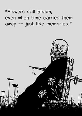Skull, Flowers, and Memories
