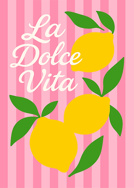 La Dolce Vita Lemon Illustration