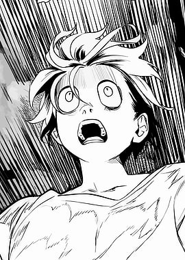 Shocked Manga Character
