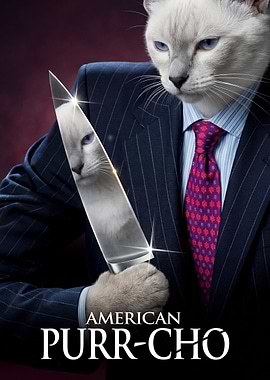 American Purr-Cho Parody Movie Poster