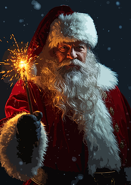 Santa Claus with Miracle Wand Fantasy