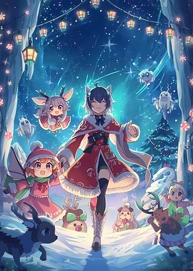 Festive Anime Winter Wonderland