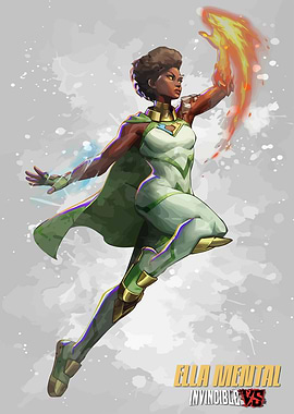 Watercolor Ella Mental Invincible Cover Art