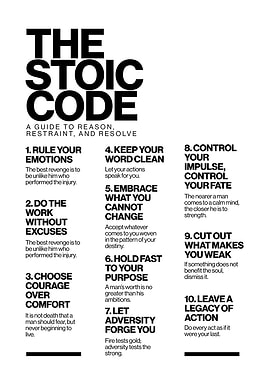 The Stoic Code Poster