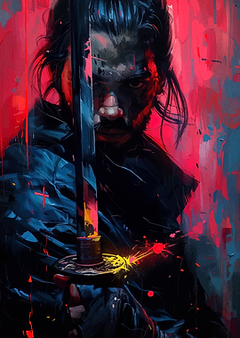 Samurai Warrior with Katana