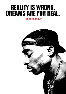 Tupac Shakur Quote Portrait