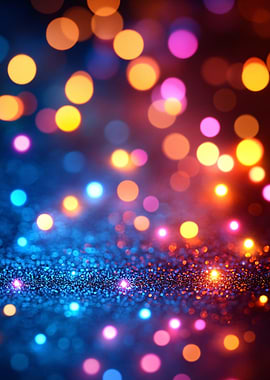 Colorful Bokeh Lights Background