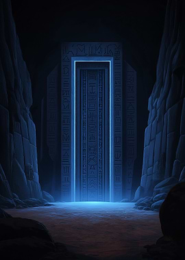 Mysterious Glowing Ancient Portal