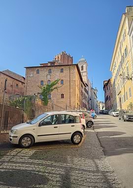 Street view in Rome, Italy