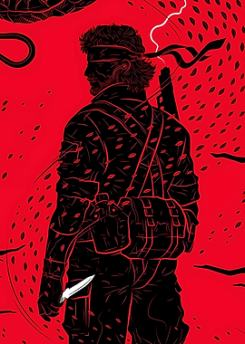 Solid Snake in Red and Black