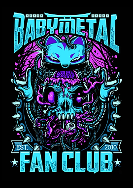 Babymetal Fan Club Skull Illustration