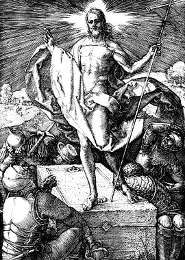 Resurrection of Jesus Christ Albrecht Durer Engraving